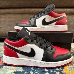Size 5Y/6.5W - Air Jordan 1 Low GS “Bred Toe”